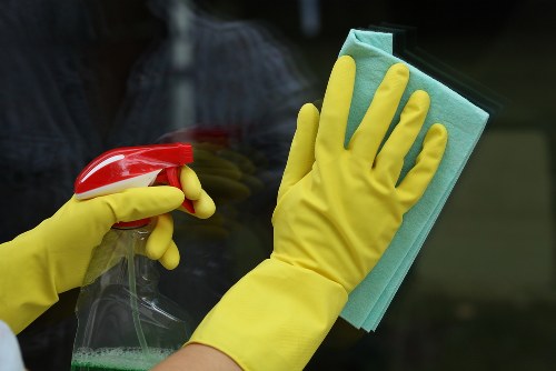 Professional deep cleaning service in action
