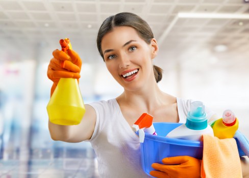 Professional technician cleaning upholstery in Fulham